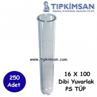 TÜP - PLASTİK - P.S - D.Y - 16 x 100 mm 250 Adet