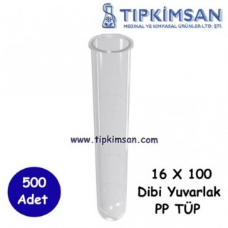 TÜP - PLASTİK - P.P - D.Y - 16 x 100 mm - 500 Adet