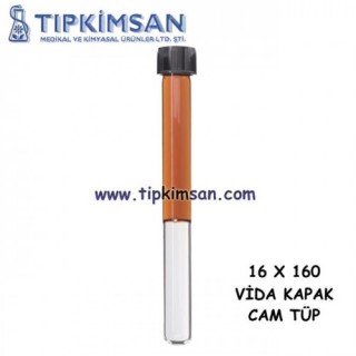 CAM TÜP - VİDALI - 16 x 160 mm - Adet
