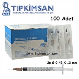 İNSÜLİN ENJEKTÖRÜ 1 ML - 26 G X 13 MM - 100 ADET - BERİKA