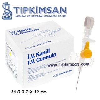 Bıçakçılar  İV Kanül Sarı - 80 Adet