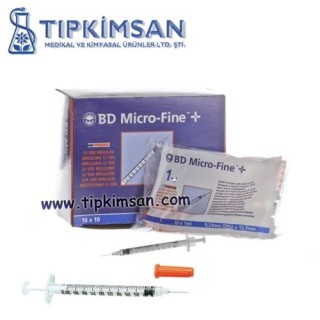 BD MİCRO FİNE 1 ML İNSÜLİN ENJEKTÖRÜ 29 G X 12.7 mm - 100 ADET