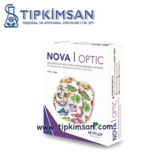 Nova Optik Steril Göz Kapama Bandı - Göz Pedi - Renkli Desenli - Çocuk - 5 ADET