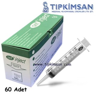 Steril Enjektör 50 cc. Contalı - 3 Parça - BESLENME (Kanül Uç) - 60 Adet