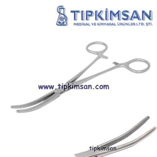 HEMOSTATİK PENS 18 CM - EĞRİ