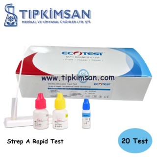STREP A KASET TEST - 20 ADET - ECO TEST