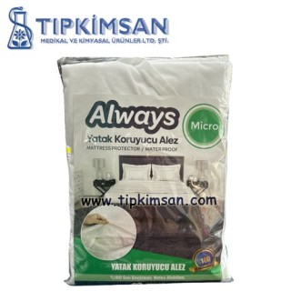 Always Sıvı Geçirmez Alez Yatak Koruyucu Elastik Bantlı 90 cm x 190 cm