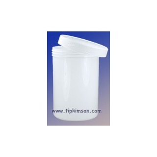POMAD KUTUSU -150 Gram - Beyaz Plastik - Vidalı Kapak
