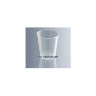 İLAÇ KADEHİ 30 ml Dereceli Şeffaf Plastik PP 80 Adet - İTHAL