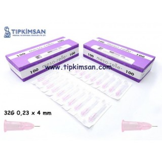 Mezoterapi iğnesi 32 G x 4 mm x 0,23 - 100 Adet