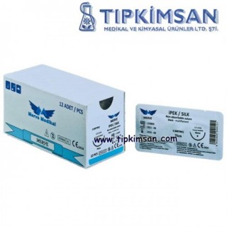 ATR. İPEK İPLİK 4/0 KESKİN - 12 ADET
