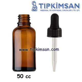 Cam Damlalıklı Cam Şişe 50 cc