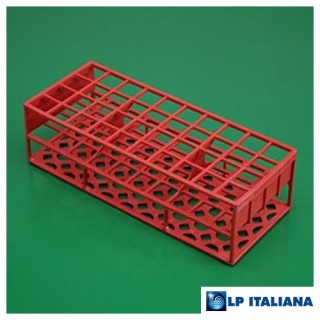 Tüp Sporu, Ekonomik, Kare Delikli, Plastik PS, 17 mm, 60 Delikli, Kırmızı