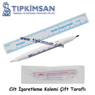 CERRAHİ CİLT İŞARETLEME KALEMİ Çift taraflı (0,5mm & 1mm) Menekşe rengi - Adet 