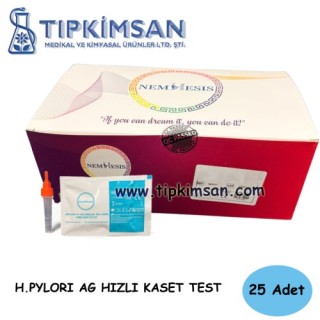 Helicobacter Pylori Antijen Kaset Test - Gaita - 25 TEST - Nemhesis