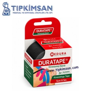 Duratape Kinesiyoloji Ağrı Bandı 5 cm x 5 m SİYAH