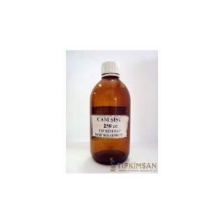 CAM ŞİŞE-250 cc.-Pls. KAPAKLI-KAHVERENGİ
