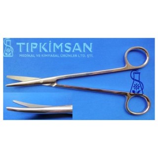 UTERUS DİSEKSİYON MAKASI EĞRİ 180 mm.