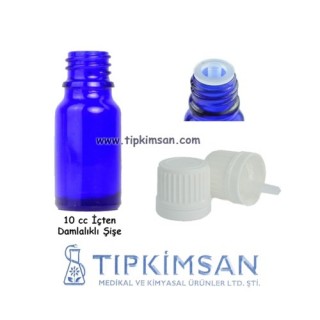 İÇTEN DAMLALIKLI ŞİŞE 10 CC MAVİ