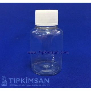 PLASTİK PET ŞİŞE 60 CC - ŞEFFAF