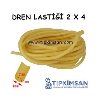DREN LASTİĞİ - LASTİK TURNİKE - 2 X 4 SERUM LASTİĞİ - 1 METRE