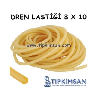 DREN LASTİĞİ - LASTİK TURNİKE - 8 X 10 SERUM LASTİĞİ - 1 METRE