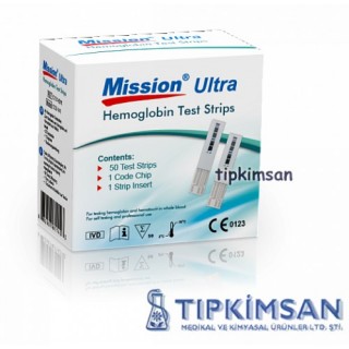 ACON MİSSİON ULTRA HEMOGLOBİN CİHAZI STRİBİ - 50 ADET