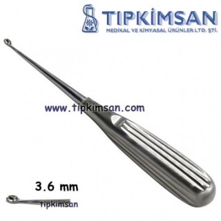 KEMİK KÜRETİ 17 CM 3.6 mm VOLKMAN 000