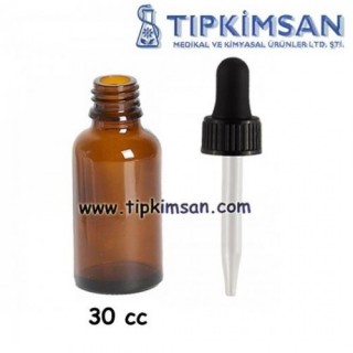 Cam Damlalıklı Cam Şişe 30 cc
