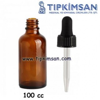 Cam Damlalıklı Cam Şişe 100 cc
