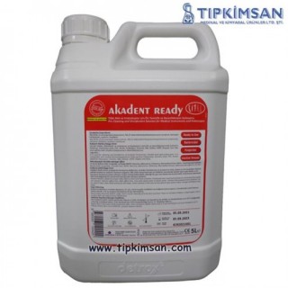 AKADENT READY  5 LİTRE - Tıbbi Alet ve Endoskoplar için Kullanıma Hazır Ön Temizlik ve Dezenfeksiyon Solüsyonu