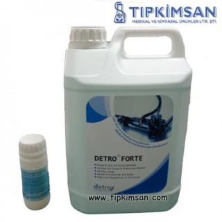 DETRO FORTE %2 Gluteraldehit Bazlı Alet ve Endoskop Yüksek Düzey Dezenfektanı 5 Litre